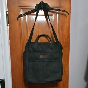 Eddie bauer black canvas work tote